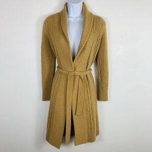LOFT Petites Sweater XSP Tan Cardigan Duster B55